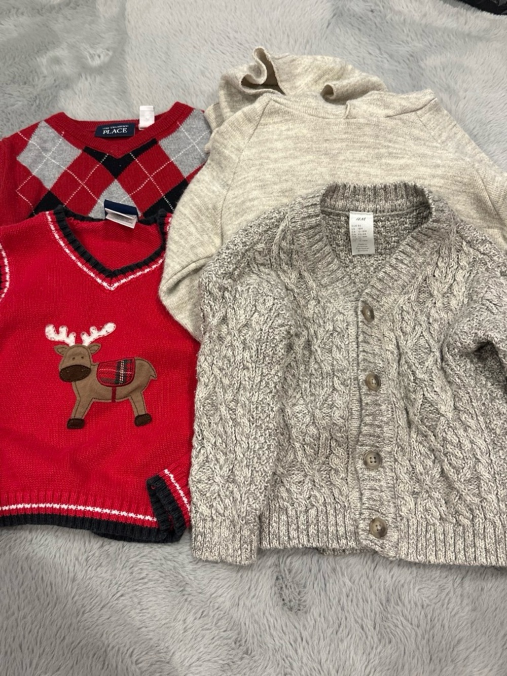 Zara Cream Cable Knit Button Cardigan - Neutral Cozy Sweater bundle